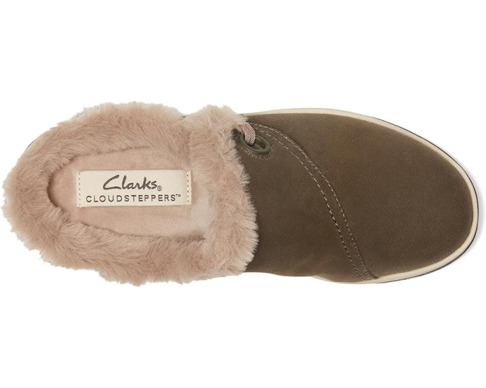 Клоги Clarks Breeze Myth с искусственным мехом и подошвой Cloudsteppers