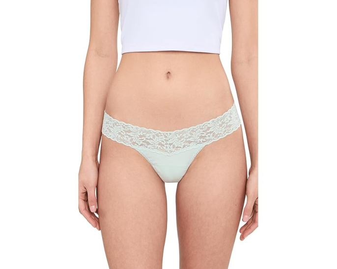 Трусы-стринги Supima Cotton Low Rise с кружевом 3 штуки от Hanky Panky