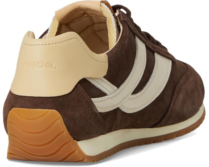 Кроссовки Vince Oasis Runner из замши с волнообразным рисунком подошвы