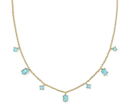 Колье Kendra Scott Cailin с нежным рядом кристаллов и застежкой-лобстер