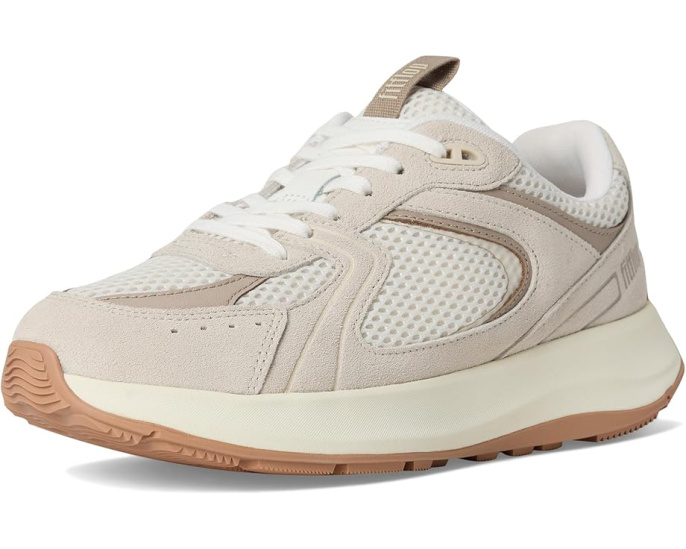 Кроссовки F-Mode Flow на платформе FitFlop из замши и сетки