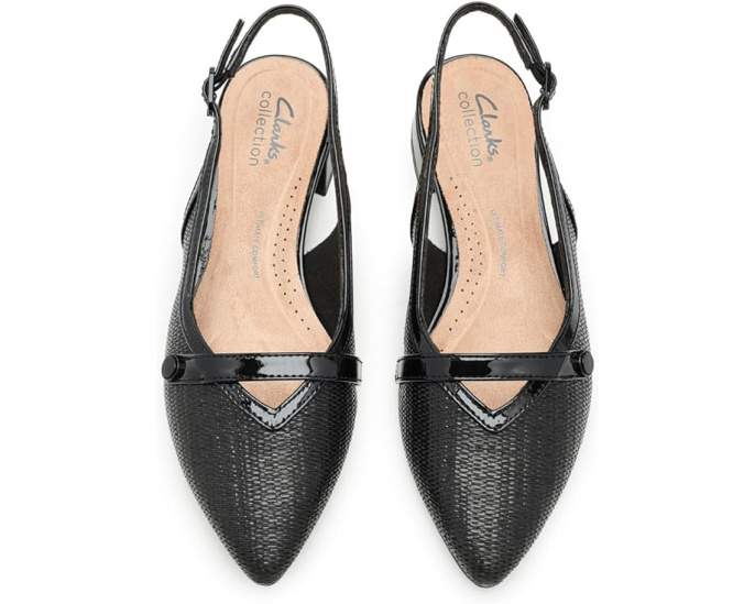 Туфли-слингбэки Clarks Natalyn Sling с острым носком и устойчивым каблуком