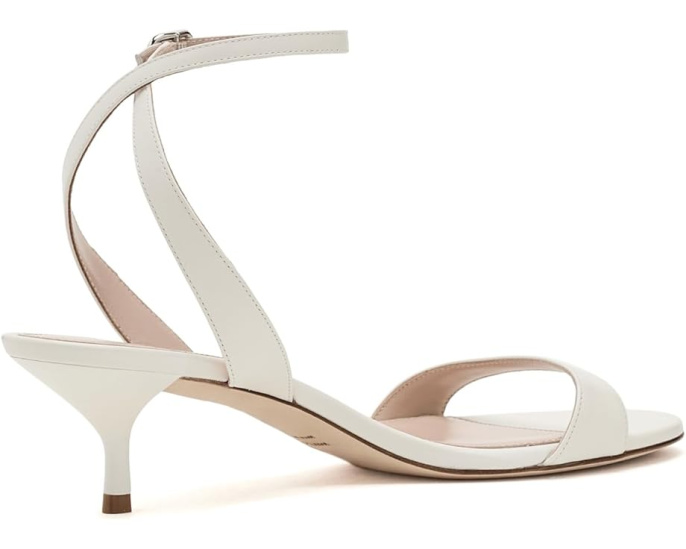 Босоножки Kellie Sandals 50 Stuart Weitzman на каблуке 5 см кремового цвета