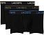 Набор из 3 трусов Lacoste 3-Pack Crocodile Logo Trunks с логотипом крокодила