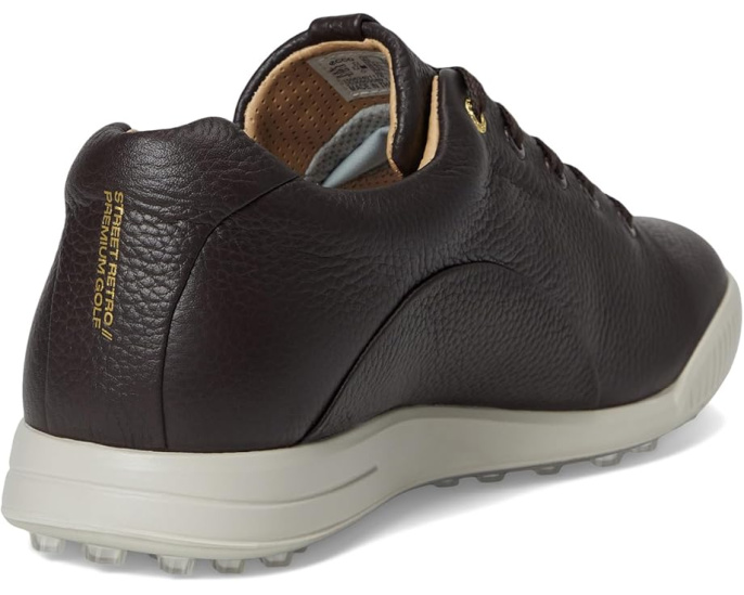 Водонепроницаемые гольф-кроссовки ECCO Golf Street Retro Hybrid с кожаным верхом