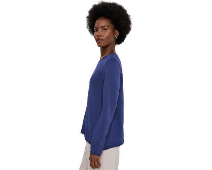 Свитер Eileen Fisher Peruvian Organic Cotton Cord Bateau Neck