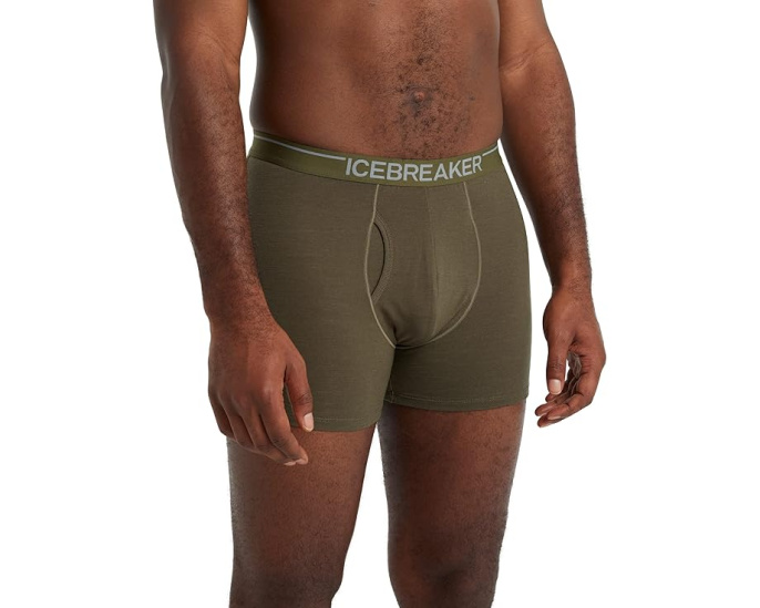 Трусы-боксеры Icebreaker Anatomica с гульфиком из мериносовой шерсти