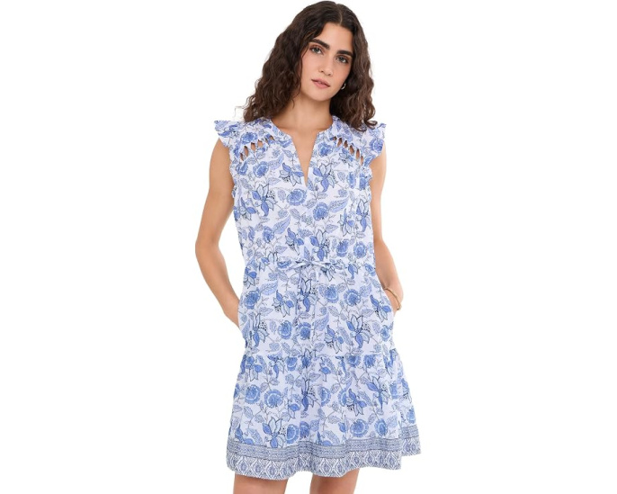Платье мини Abigail Vineyard Vines с цветочным принтом