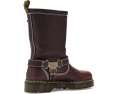 Dr. Martens Anistone Hi Flower ботинки из темной кожи