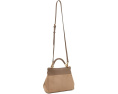 Lucia Classic Faux Suede Top Handle Bag