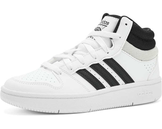 Кроссовки Adidas Hoops Mid Classic для детей с верхом из кожзаменителя