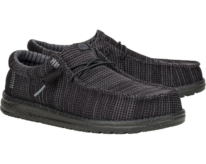 Обувь Hey Dude Wally Stretch Sox с эластичными шнурками и съемной стелькой
