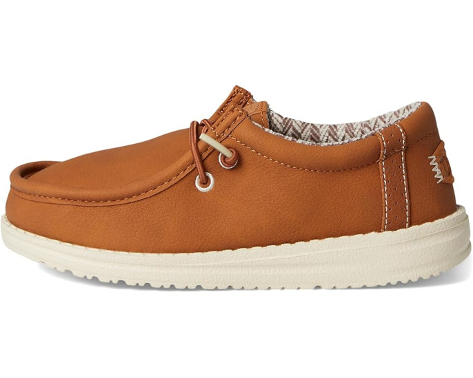 Детские слипоны Hey Dude Wally Classic с дышащим верхом и круглым носком