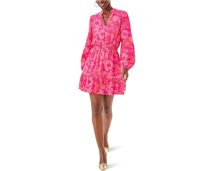 Платье Axton с воротником стойкой и присборенной талией Lilly Pulitzer