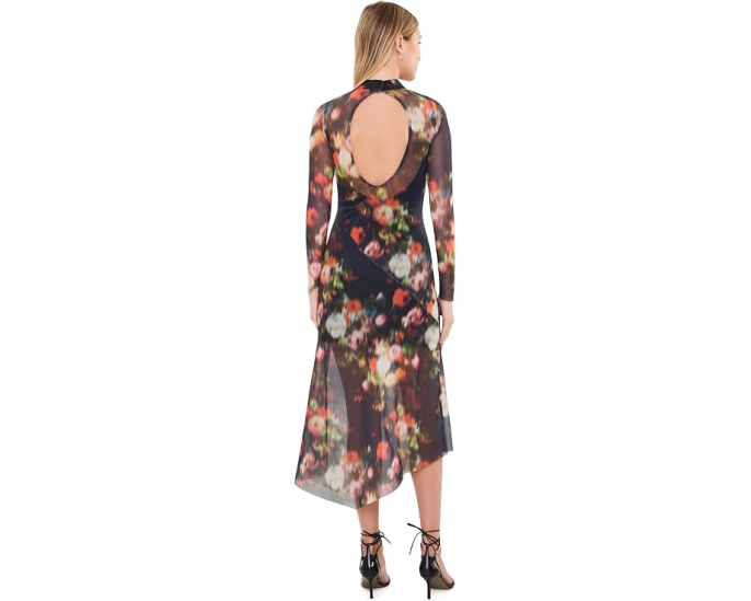 Платье AllSaints Gracie в цветочный принт с асимметричным подолом