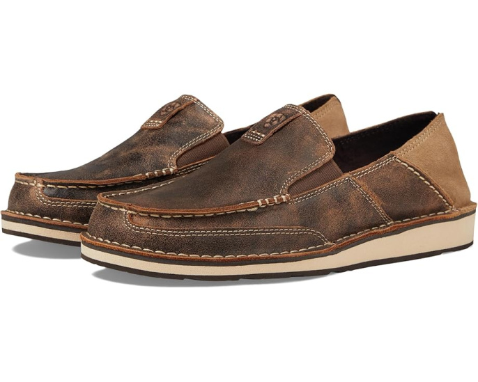Ariat Cruiser коричневые кожаные туфли без шнурков
