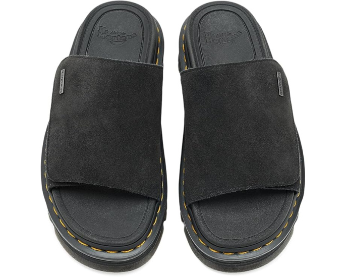 Сланцы Dr. Martens Zebzag из замши EH с липучкой