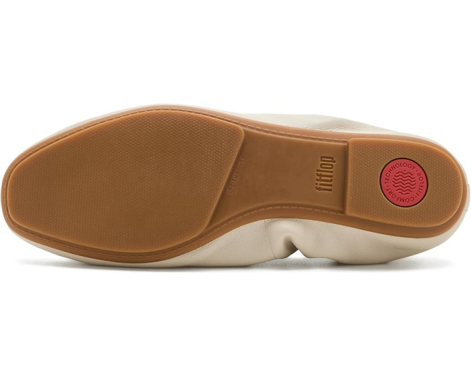 Балетки FitFlop Delicato Poise из эластичной кожи
