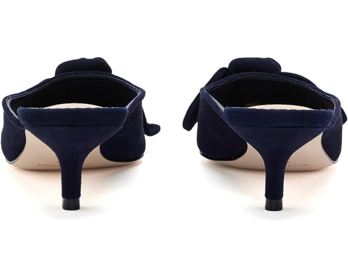 Мюли Layla Suede Kitten Heels от Cinq à Sept на низком каблуке