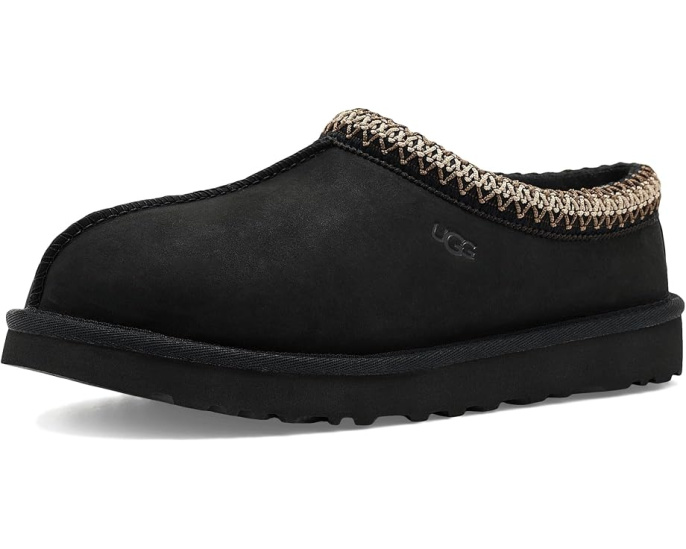 Слипоны UGG Tasman из нубука с мехом внутри