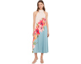 Платье Adrianna Papell Floral Pleated Chiffon с цветочным принтом