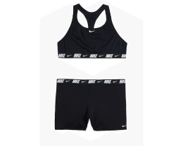 Детский комплект Nike Kids из бикини и шорт с логотипом и рейсербэком