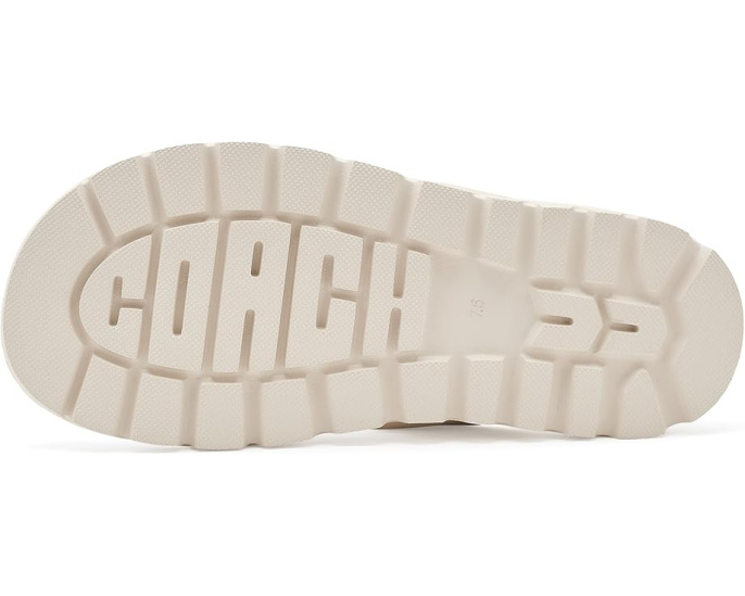 Бренд COACH сандалии Brynn Leather Thong кожаные шлепанцы