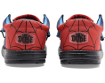 Hey Dude мокасины Wally Funk Spiderman в синем цвете с принтом паутины