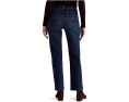 Прямые джинсы AG Jeans Brinley со средней посадкой в цвете Midnight Sun