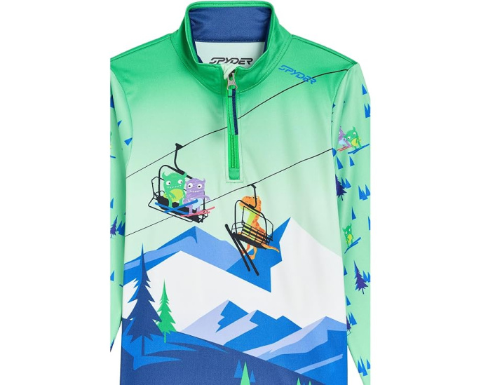 Spyder Challenge 1/2 Zip пуловер для детей