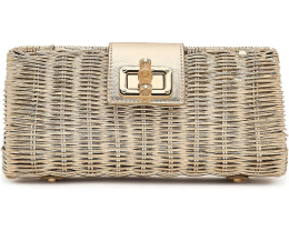 Клатч-кроссбоди Lilly Pulitzer Leena Wicker золотистый