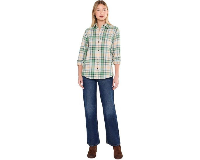 L.L.Bean Рубашка в клетку Scotch Plaid из мягкого хлопка