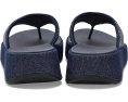 Сандалии FitFlop F Mode Toe Post из денима с кристаллами Hotfix