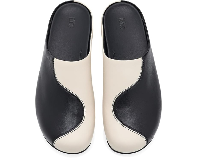 Босоножки FitFlop Shuv с танкеткой Двухцветные