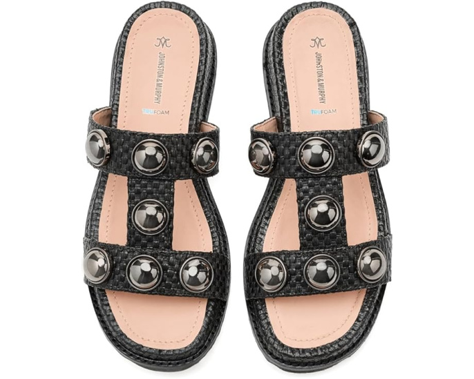 Сланцы Johnston & Murphy Chandler Embellished Slide с платформой
