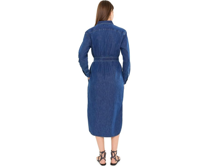 Джинсовое платье-рубашка Belted Denim Midi Lauren Ralph Lauren