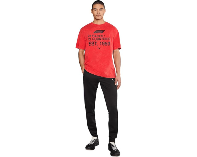 Футболка PUMA Formula 1 с графическим принтом гоночного календаря из переработанного хлопка