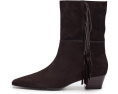 Ботильоны Madewell Lia из замши с бахромой на массивном каблуке