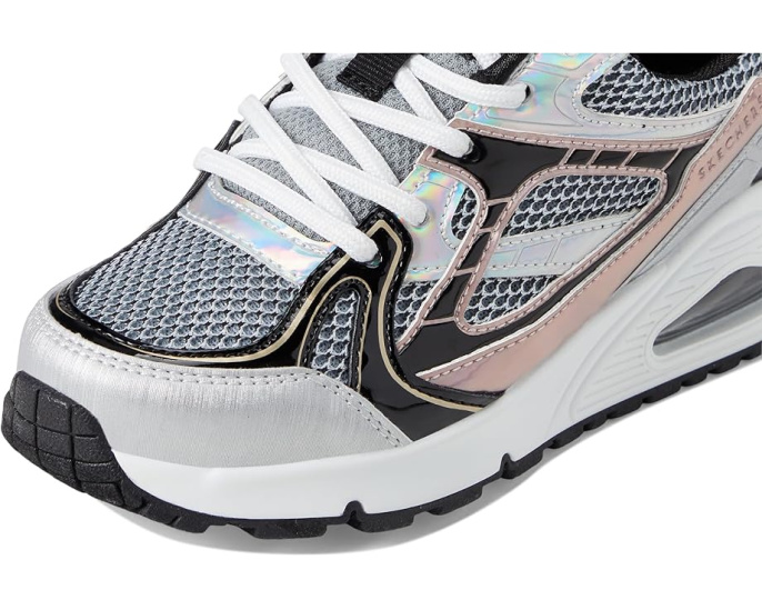 Детские кроссовки SKECHERS KIDS Uno Gen1-Platinum Flash на шнурках