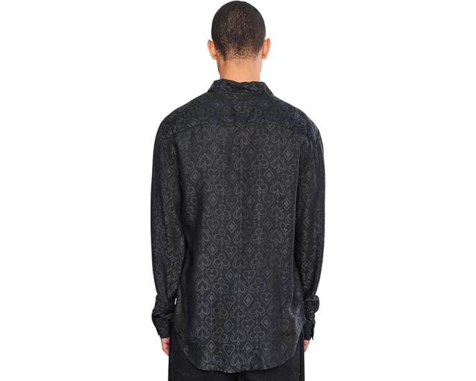 John Varvatos рубашка Rodney W673W26 из модала с геометрическим узором