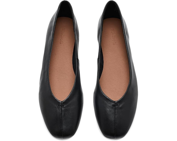 Балетки Madewell Greta Glove Flats из кожи