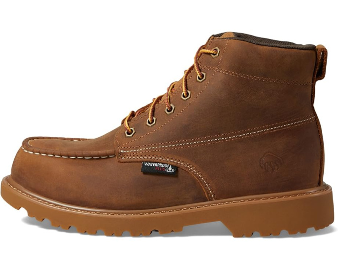 Ботинки Wolverine Floorhand Moc Toe Waterproof Steel Toe 6" с защитным стальным носком