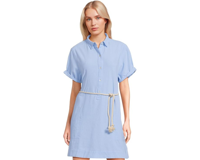 Платье-рубашка Half Placket с коротким рукавом от Lilla P