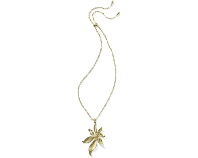 Кулон на цепи Kendra Scott Anya Flower Long Pendant с цветочной подвеской
