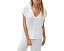 Футболка Draya Double Gauze V-Neck Tee Michael Stars с белым цветом