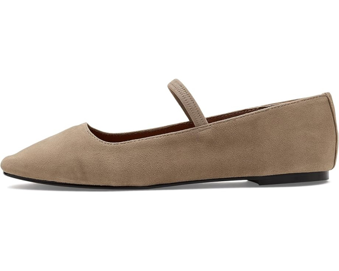 Балетки Madewell Greta из замши с эластичной лямкой