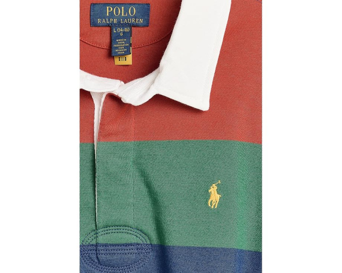 Поло с полосами Polo Ralph Lauren из хлопка