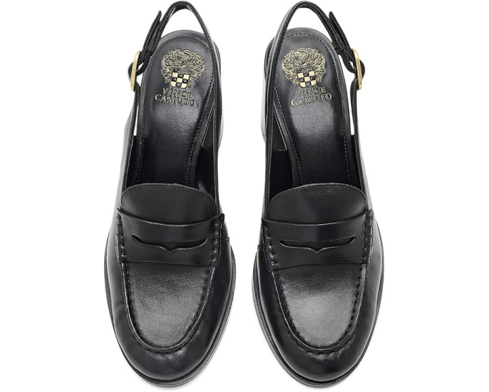 Лоферы Vince Camuto Grinie на каблуке с ремешком