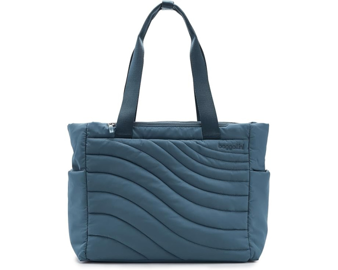Сумка тоут Baggallini Set Wave с геометрическим узором и отделением для ноутбука