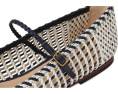 Балетки Ellie Woven с плетением из кожи от Veronica Beard